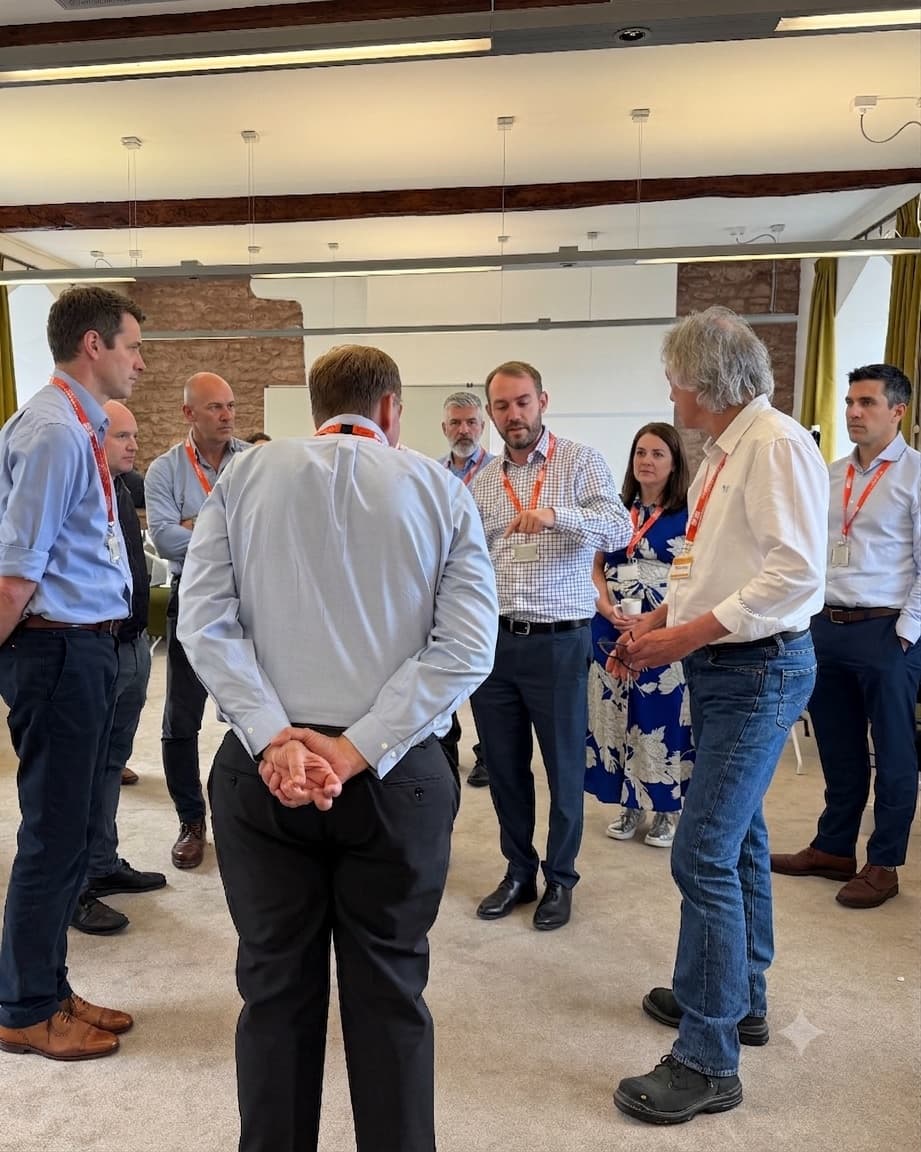 A senior leadership team in a strategy session