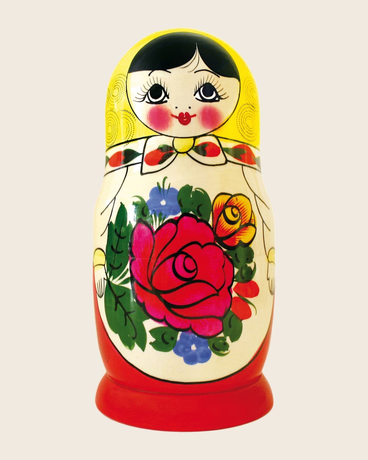 A traditional hand-painted Russian nesting doll